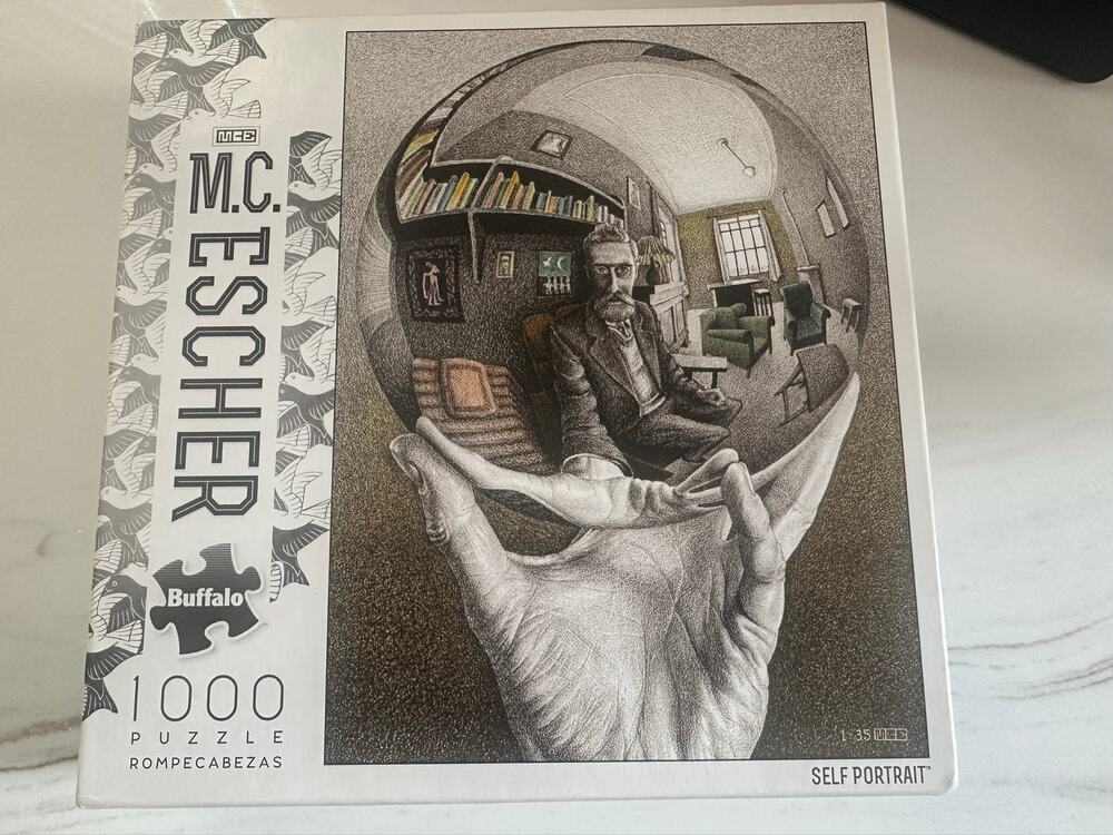 Buffalo Games M.C. Escher Self Portrait 1000 Piece Puzzle Factory Sealed New